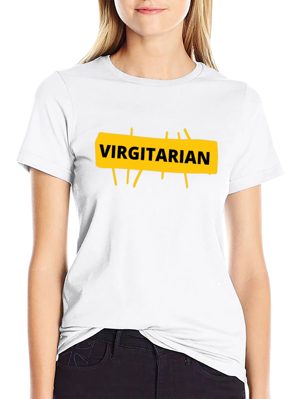 Virgitarian Graphic T-Shirt - Funny Vegan Humor Tee