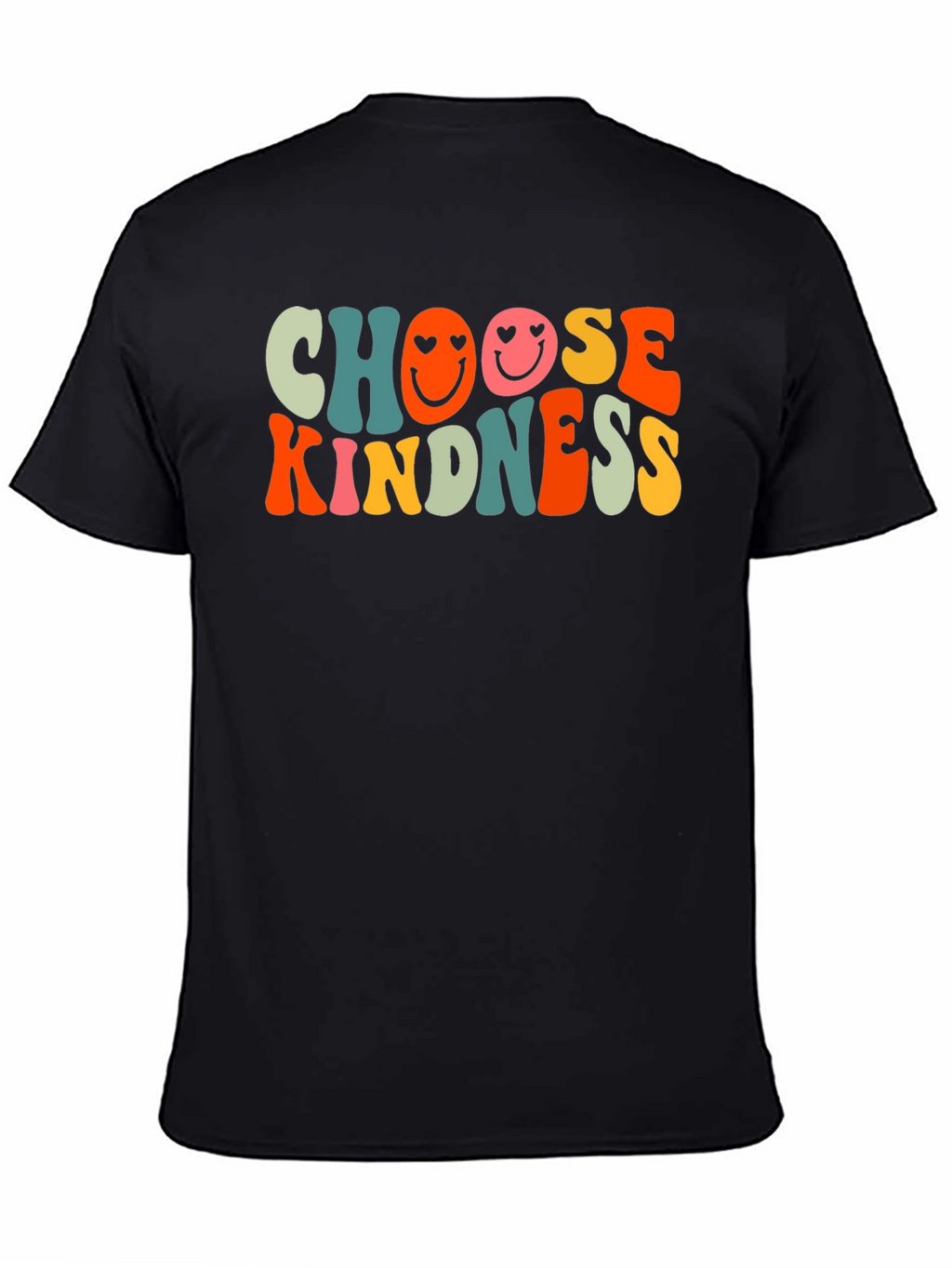 Choose Kindness Graphic Tee - Retro Smiley Face T-Shirt