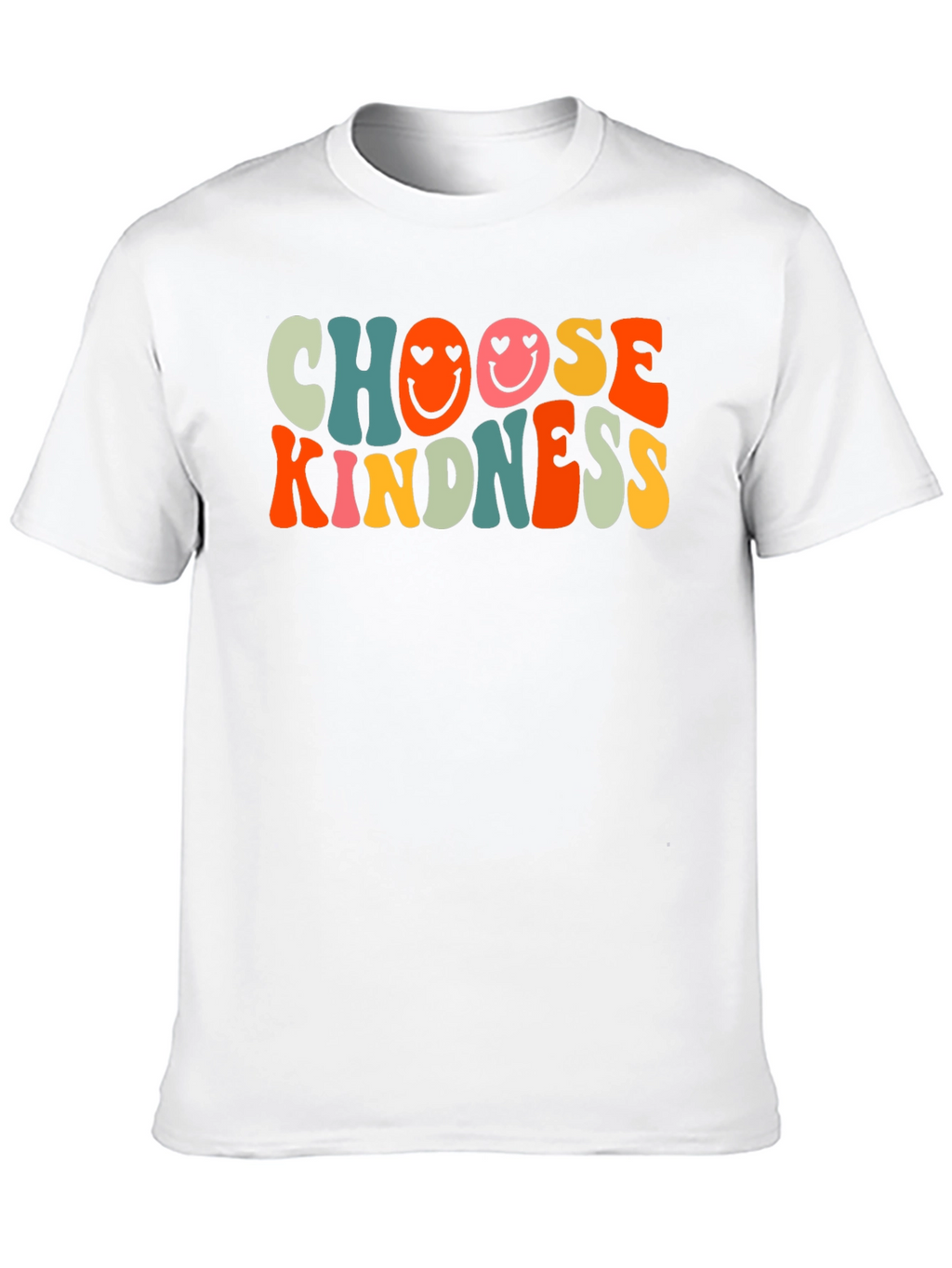 Choose Kindness Graphic Tee - Retro Smiley Face T-Shirt
