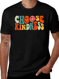 Choose Kindness Graphic Tee - Retro Smiley Face T-Shirt