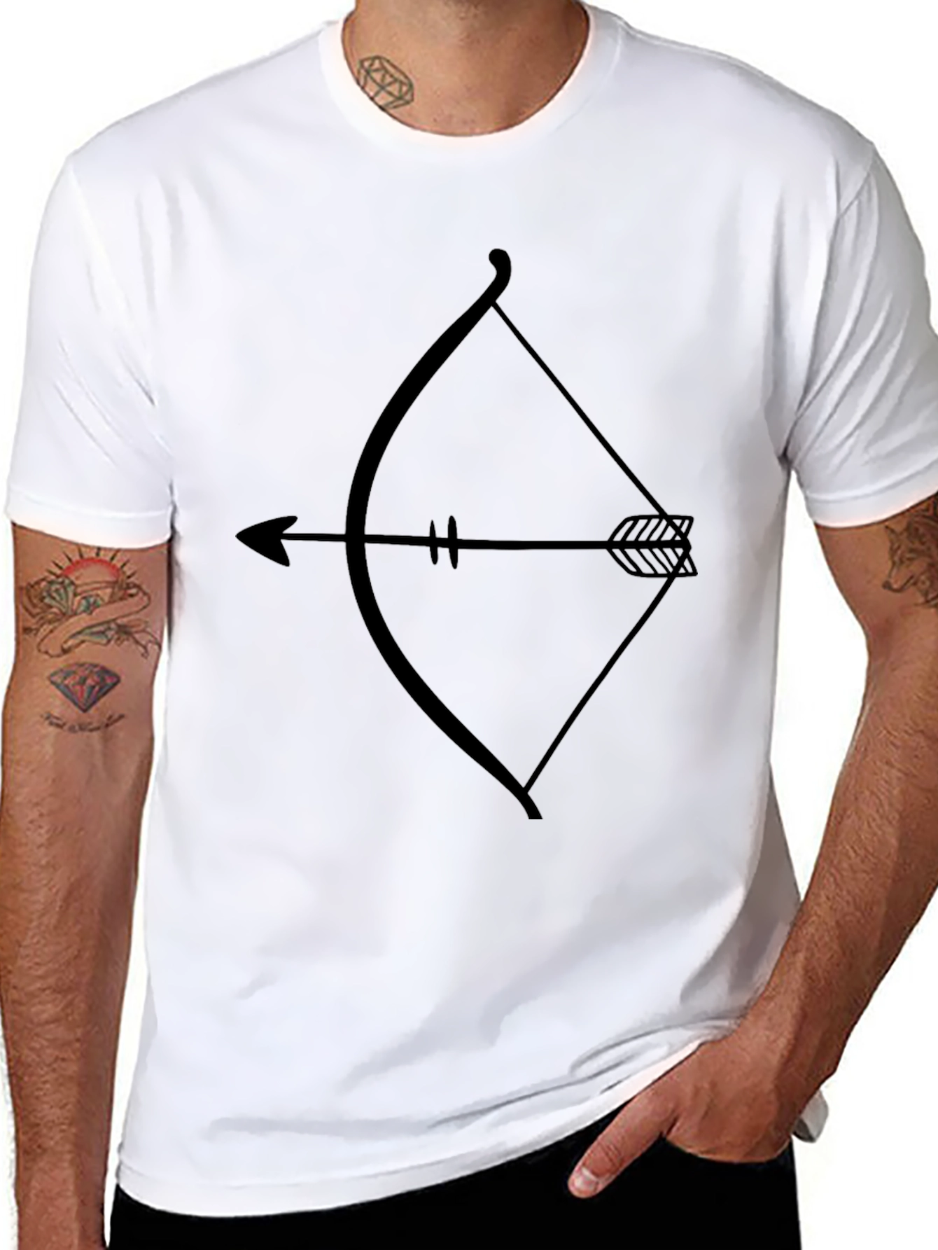 Archer Graphic Tee - Bow & Arrow Print