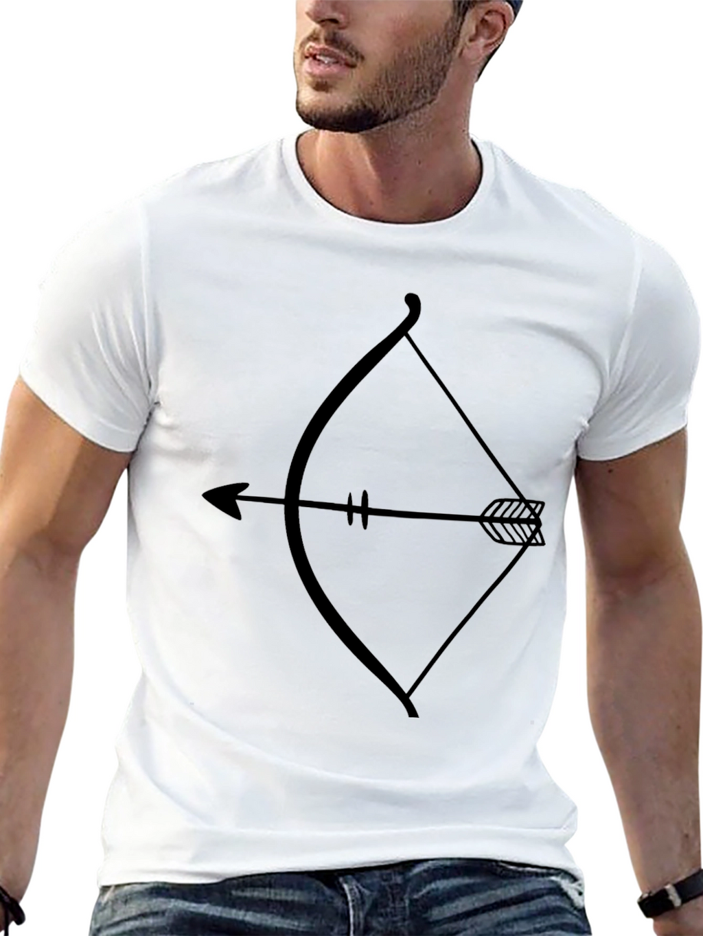 Archer Graphic Tee - Bow & Arrow Print
