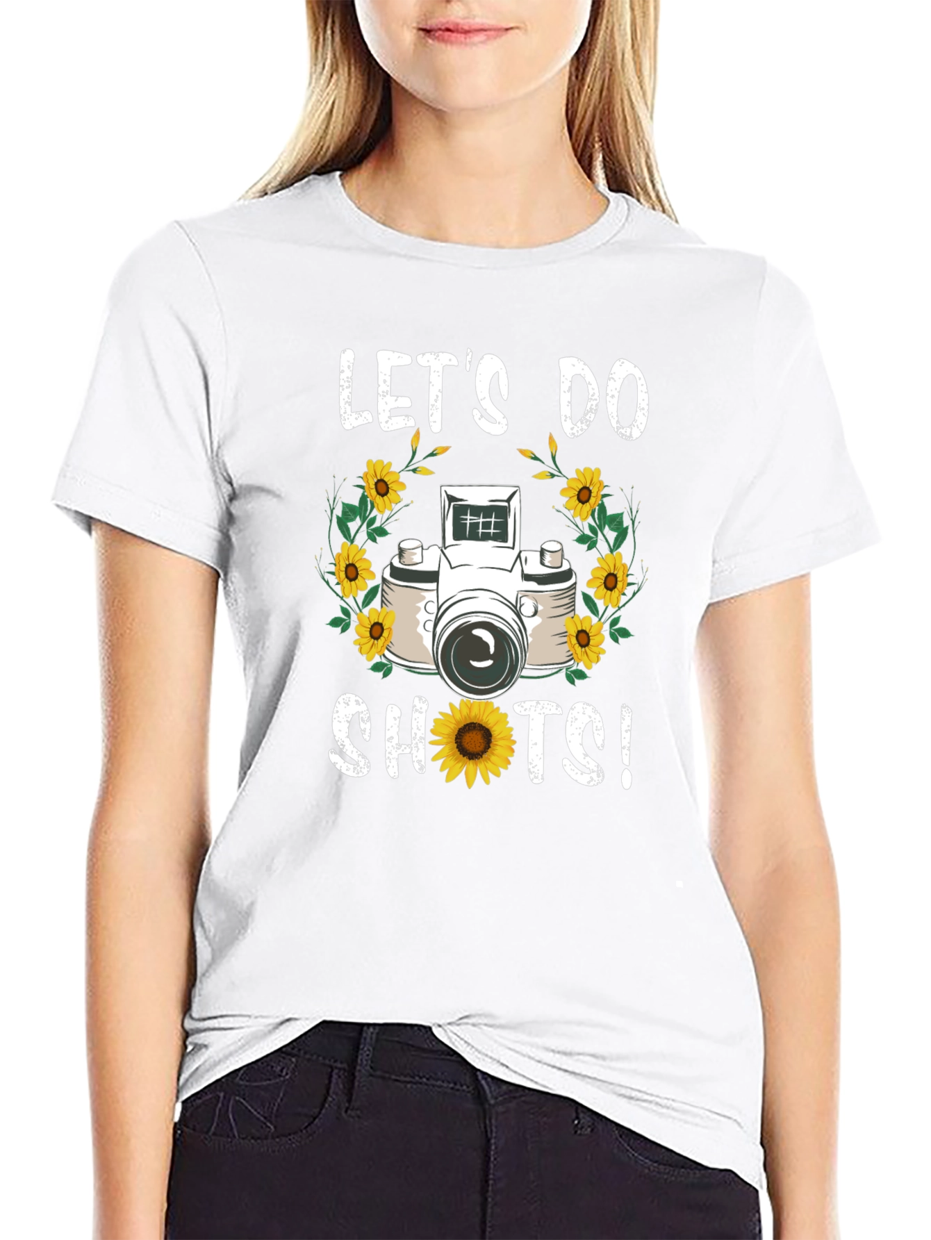 Lets Do Shots! Camera Graphic T-Shirt
