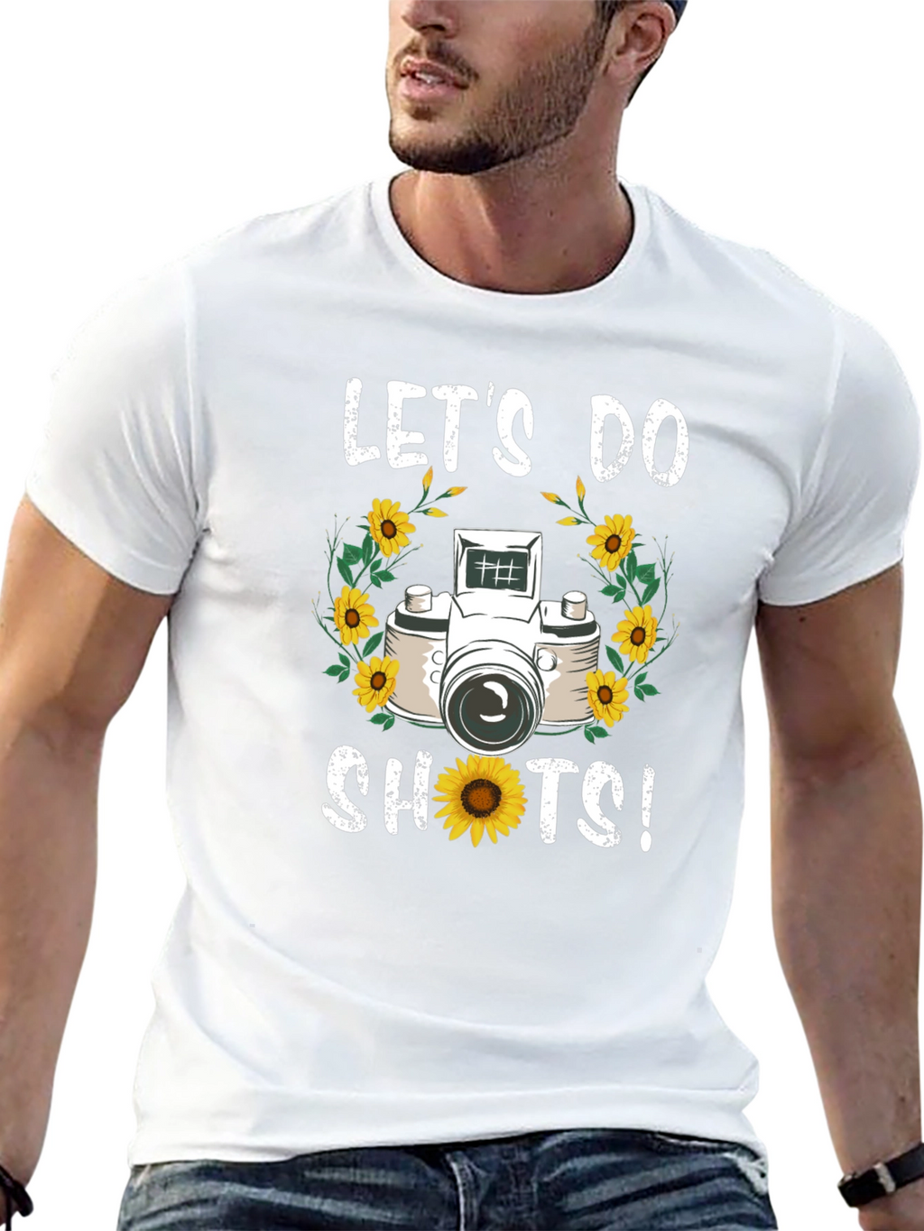 Lets Do Shots! Camera Graphic T-Shirt