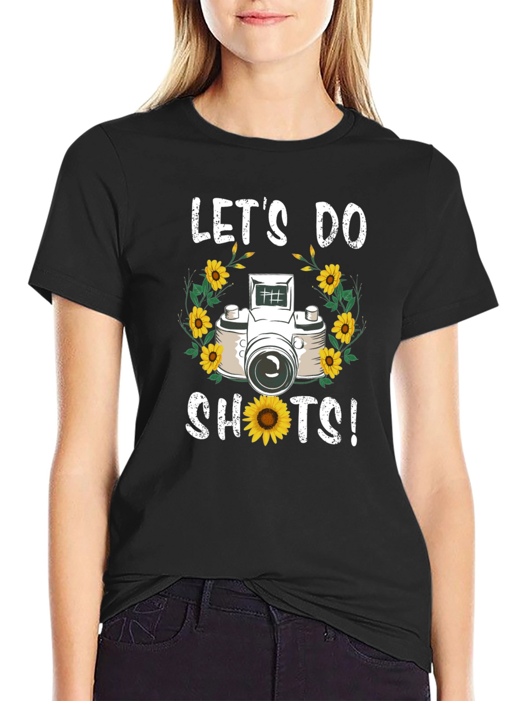 Lets Do Shots! Camera Graphic T-Shirt