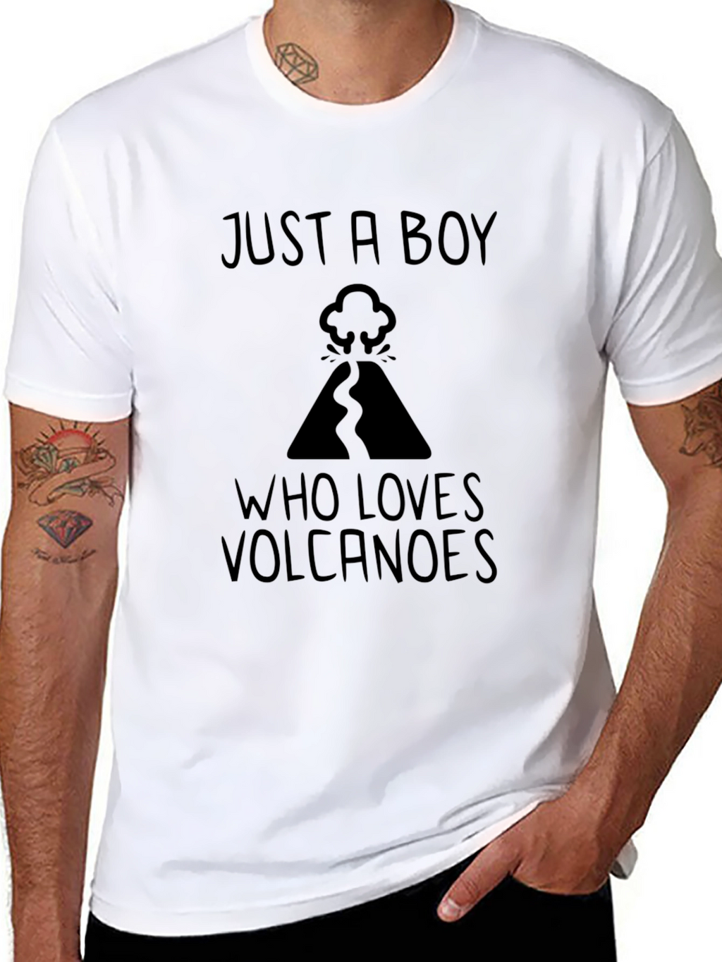 Volcano Lover T-Shirt - Just a Boy Design