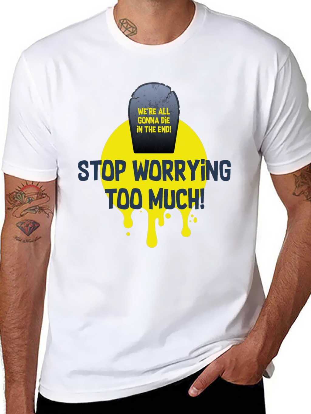 Stop Worrying T-Shirt - Funny Graphic Tee