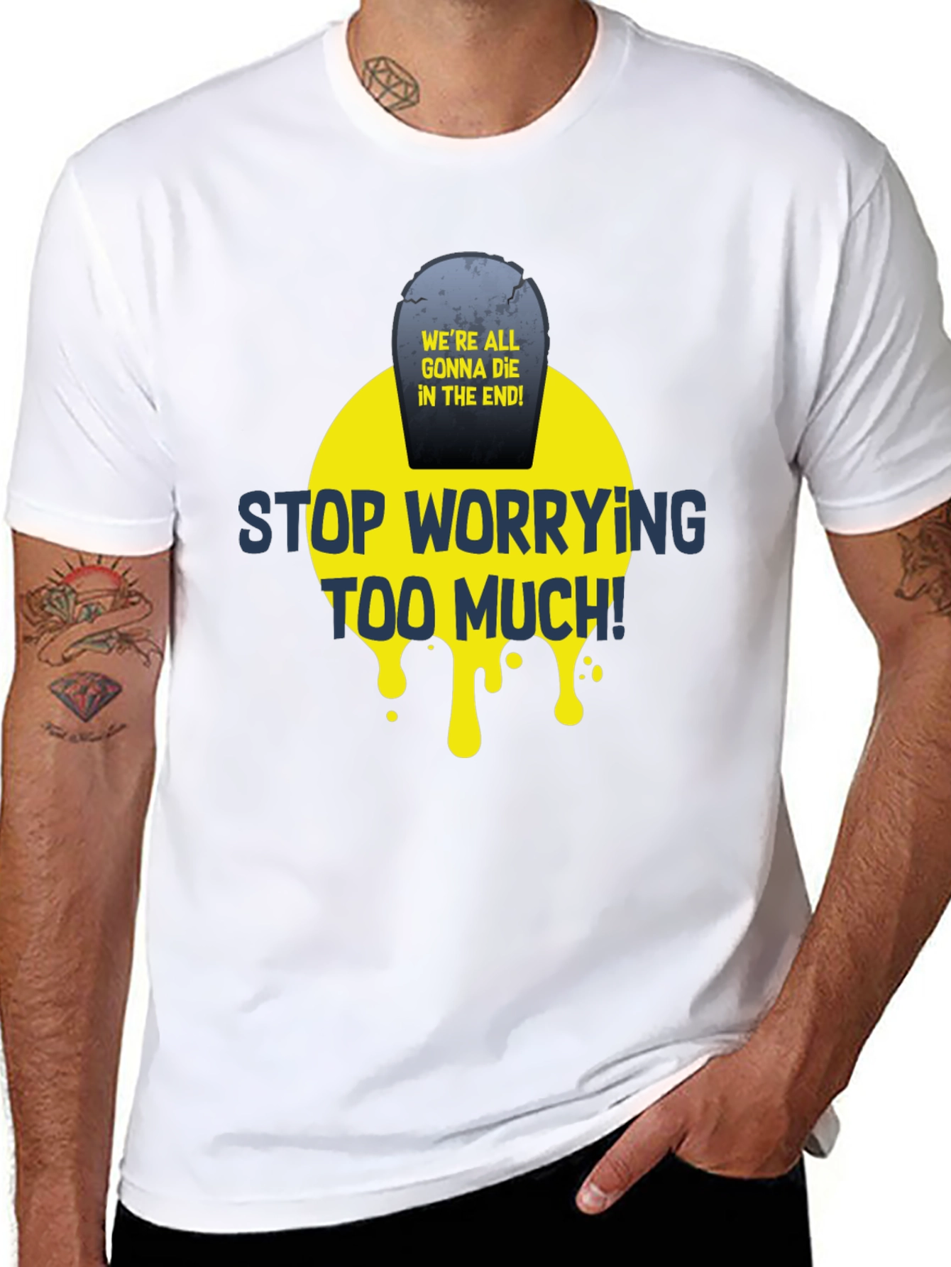 Stop Worrying T-Shirt - Funny Graphic Tee