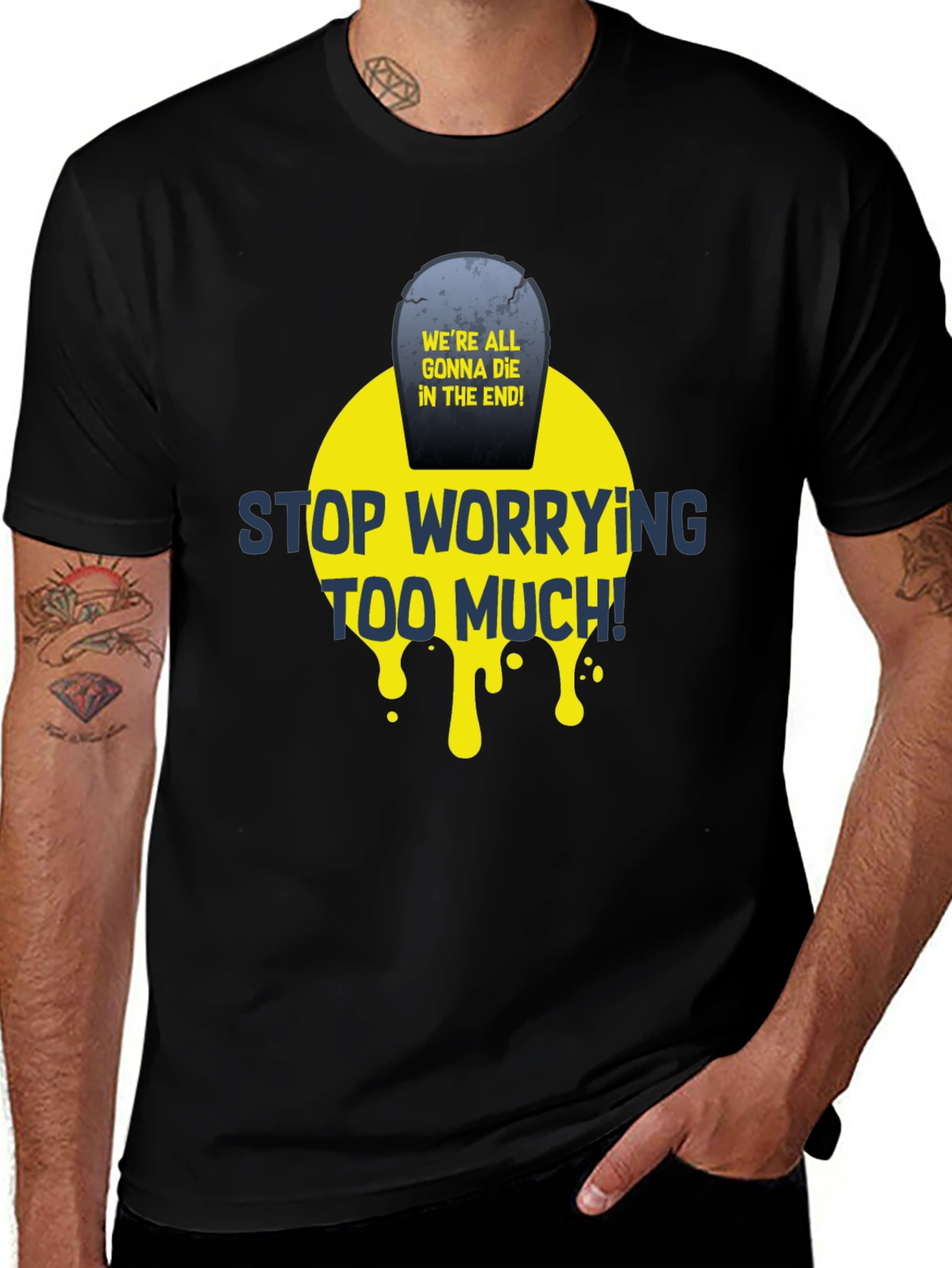 Stop Worrying T-Shirt - Funny Graphic Tee