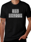 Old School Graphic Tee - Retro Style Black T-Shirt