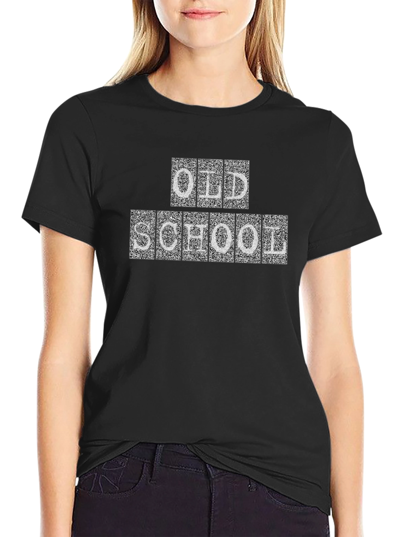 Old School Graphic Tee - Retro Style Black T-Shirt
