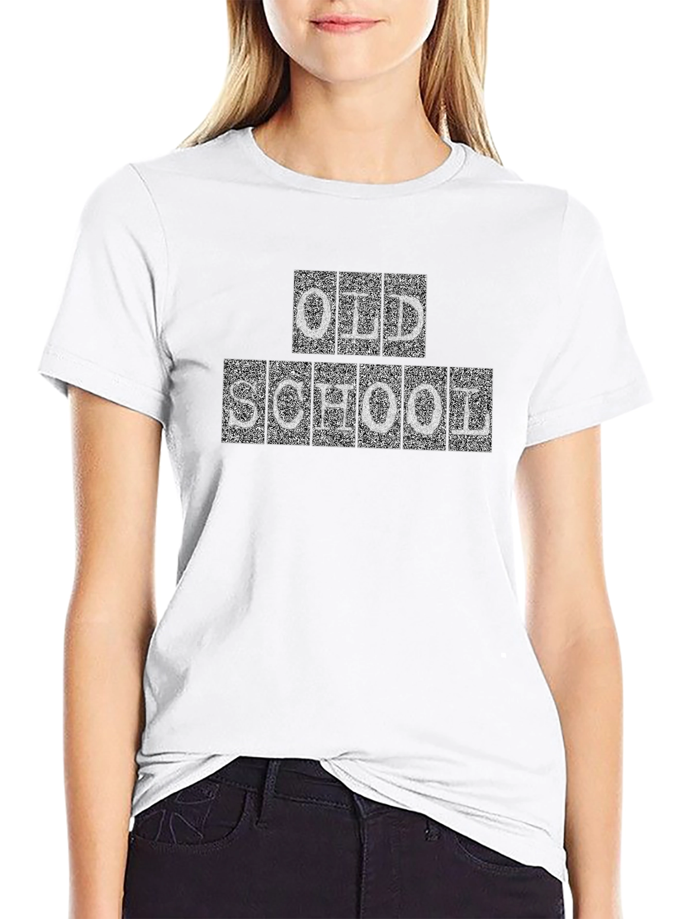 Old School Graphic Tee - Retro Style Black T-Shirt