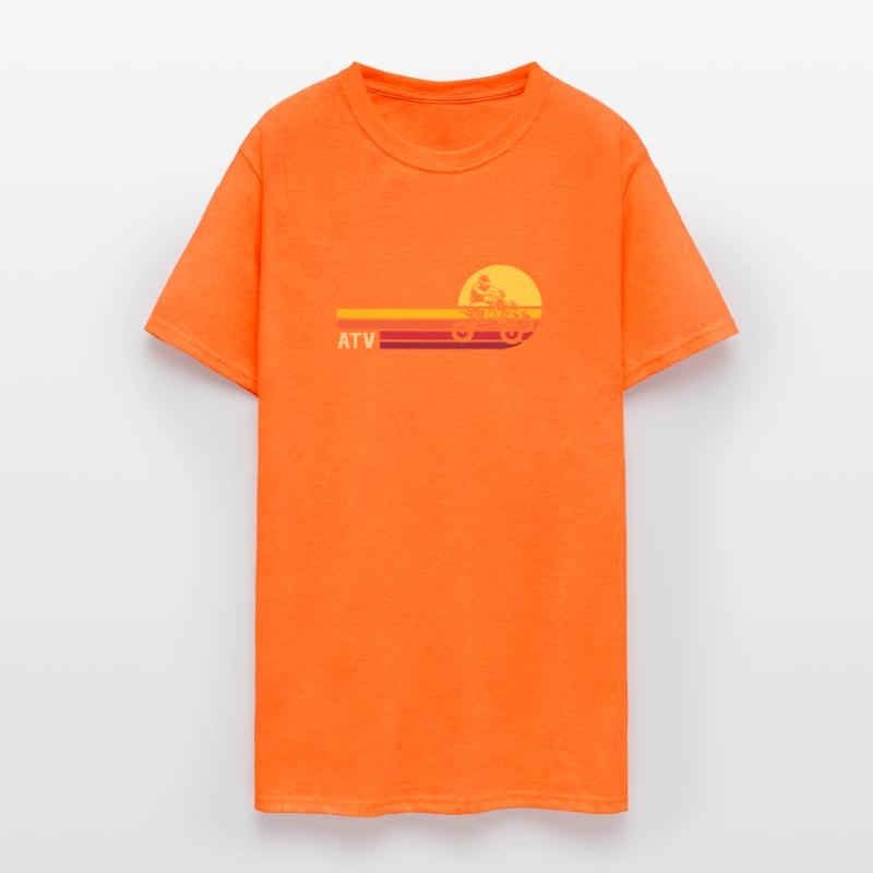 all terrain vehicles retro sunset artistic art wor