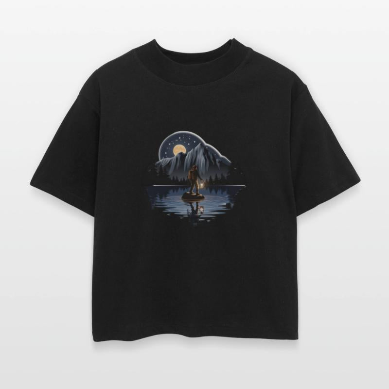 an explorer standing on a rock with a tent