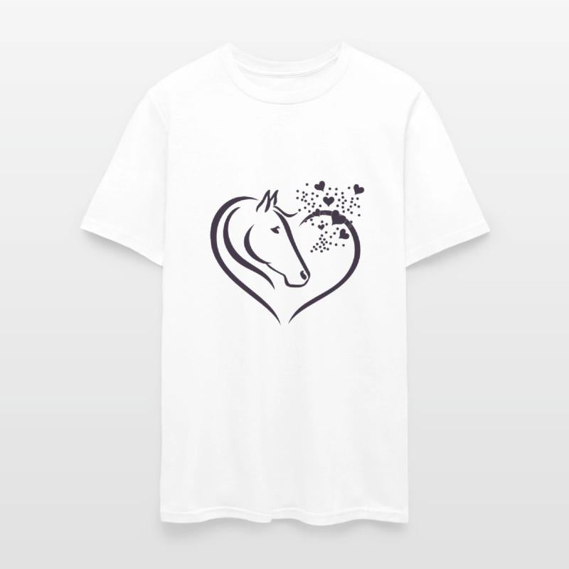 Animal Motif Horses Horse Portrait Heart Gift