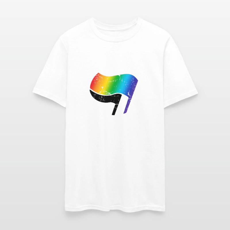 Antifa LGBT logo grunge