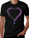 Heart Graphic Black T-Shirt