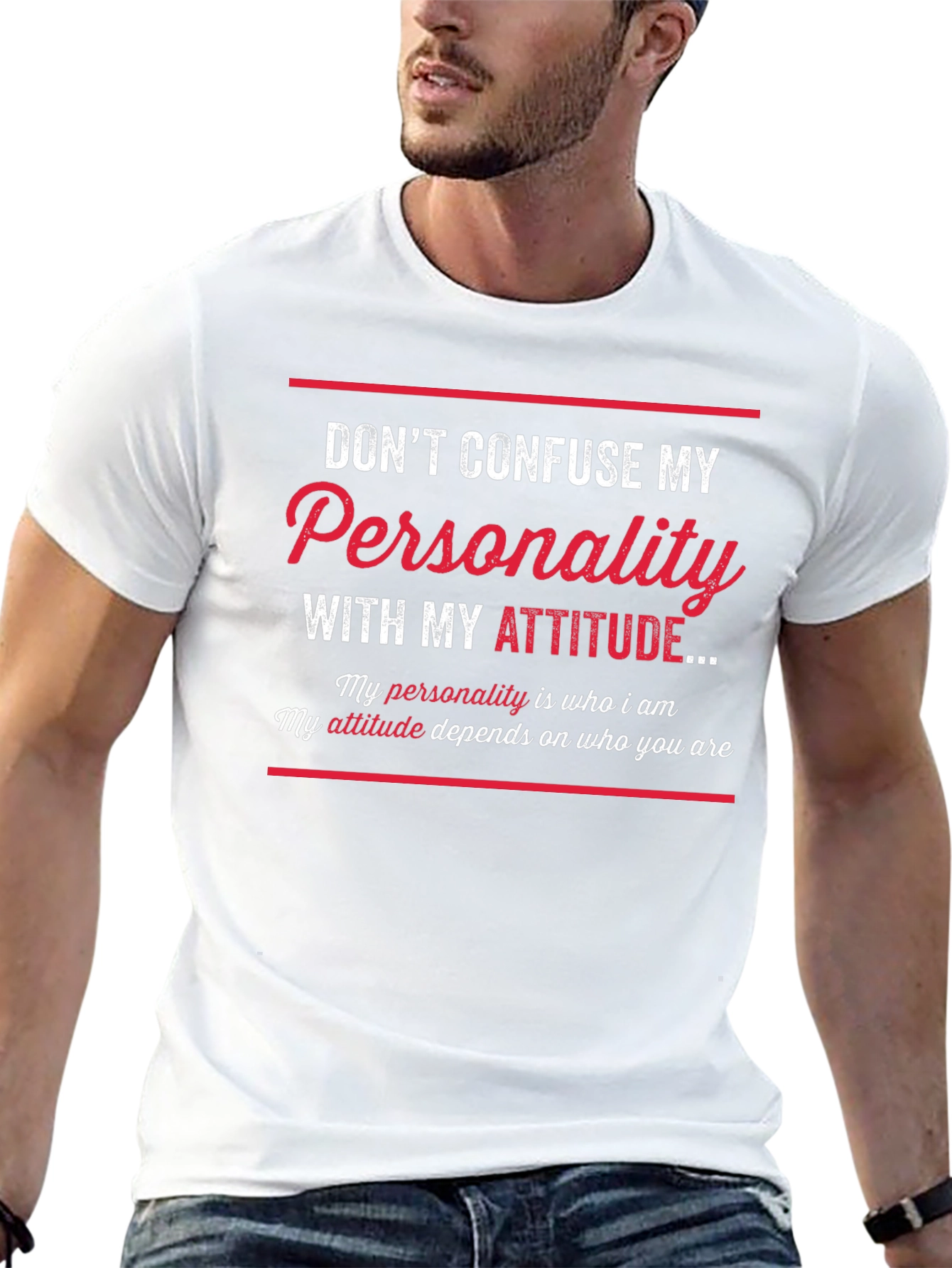 Sarcastic Graphic Tee: Dont Confuse My Personality!