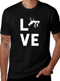 Love Gymnastics T-Shirt - Black Cotton Tee