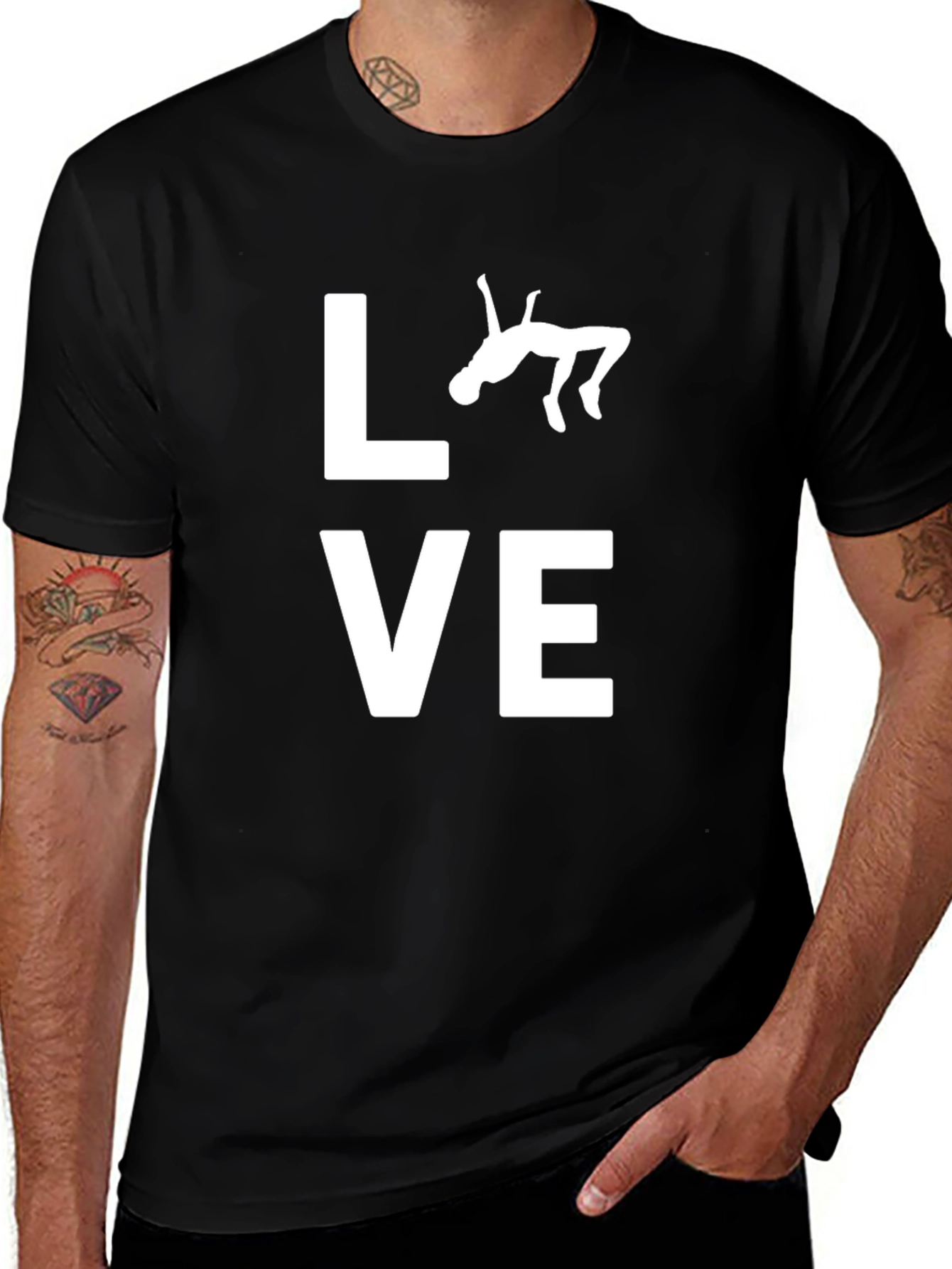 Love Gymnastics T-Shirt - Black Cotton Tee