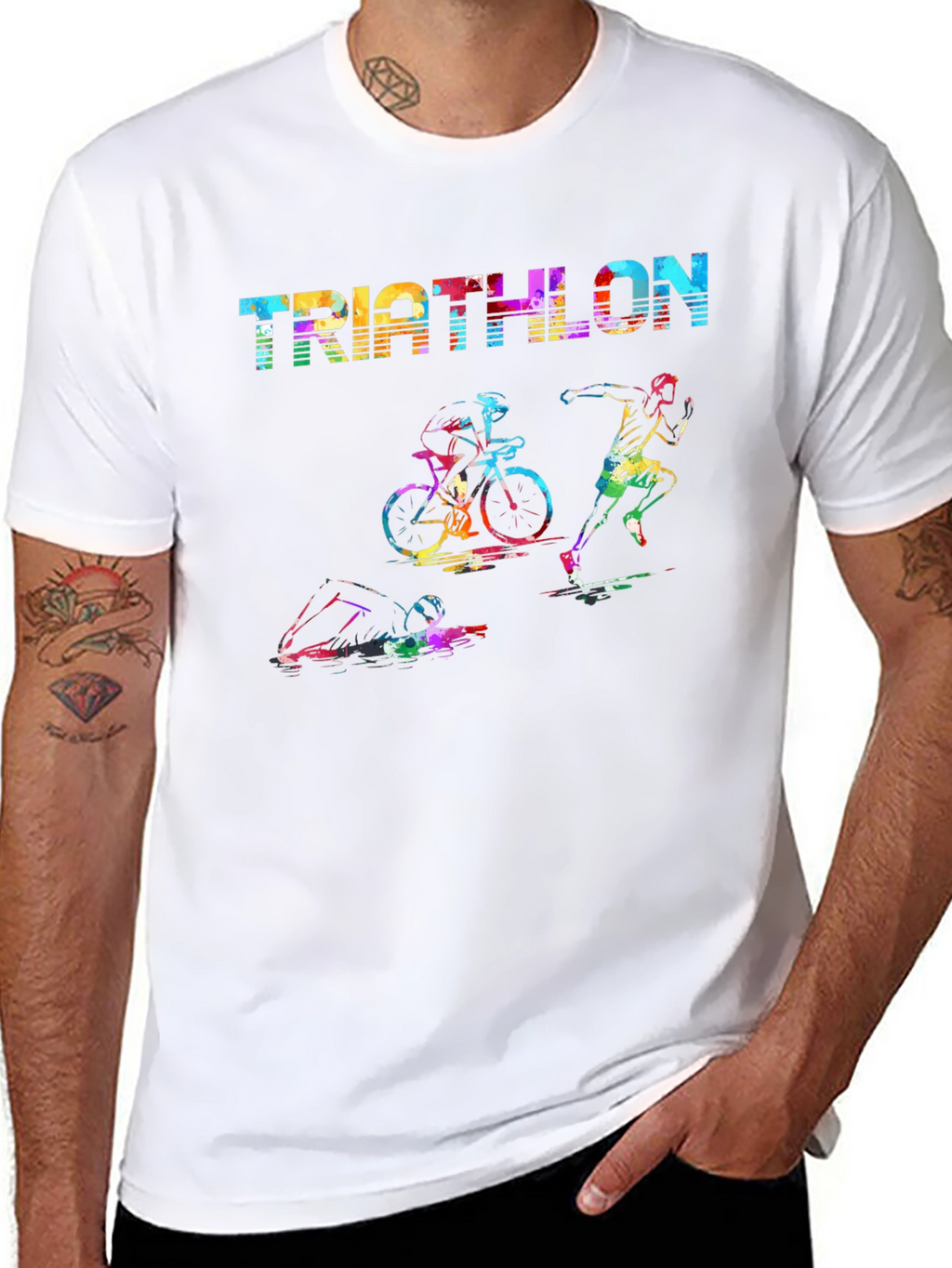 Triathlon Graphic T-Shirt