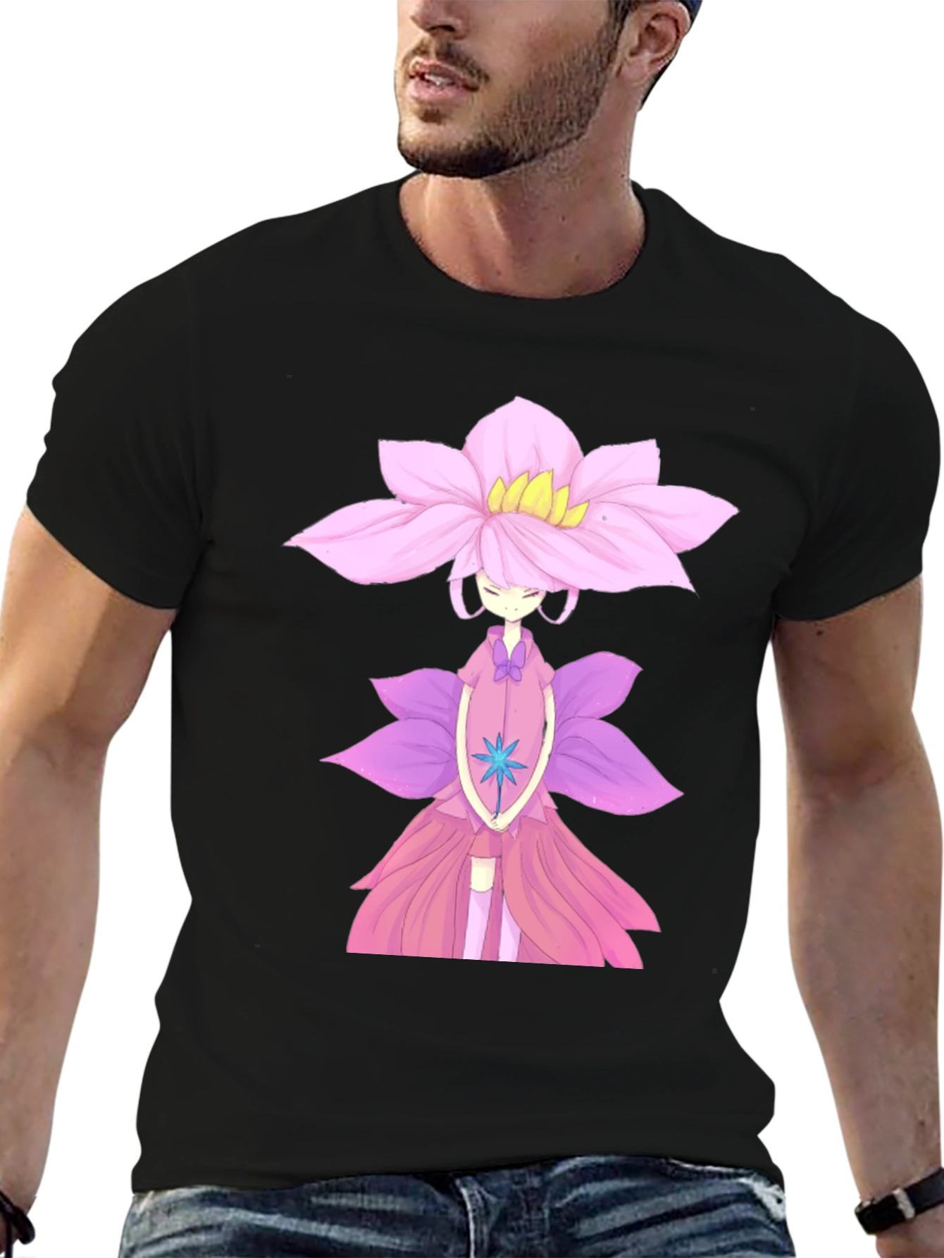 Floral Anime T-Shirt