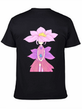 Floral Anime T-Shirt