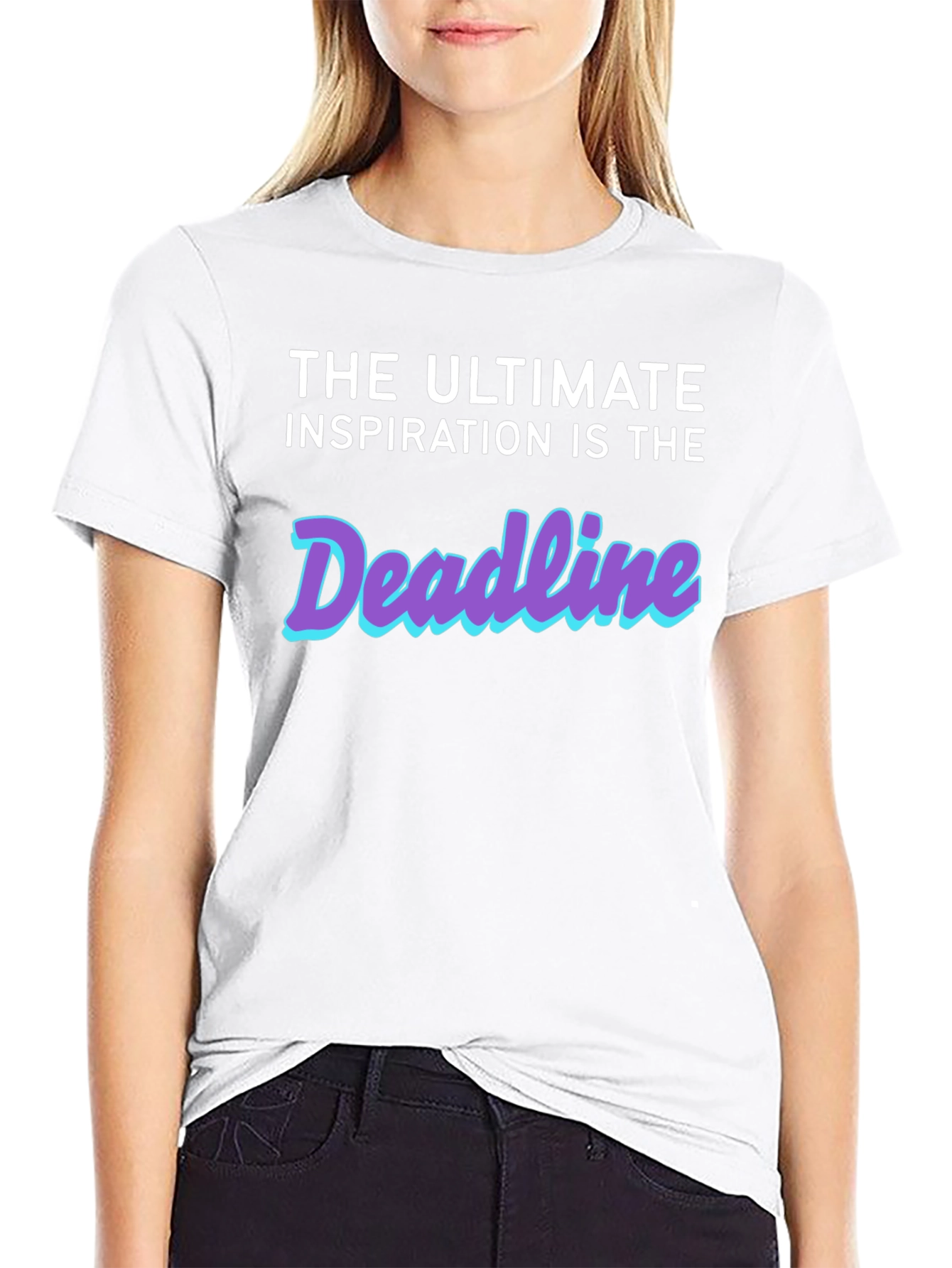 Deadline Inspiration Black Graphic Tee