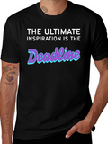 Deadline Inspiration Black Graphic Tee