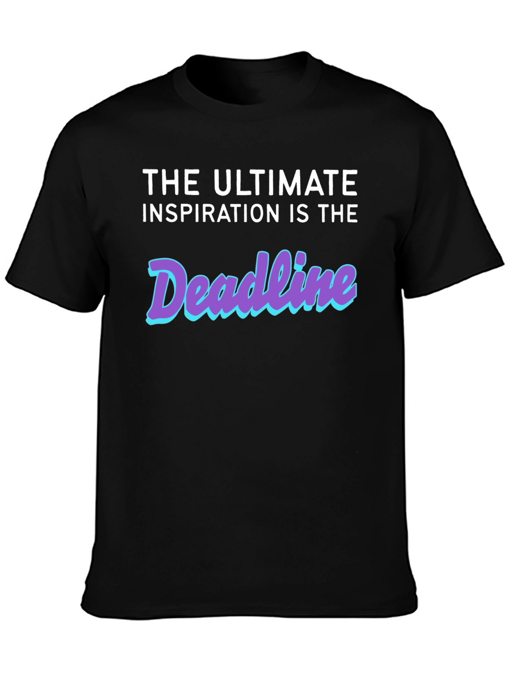 Deadline Inspiration Black Graphic Tee