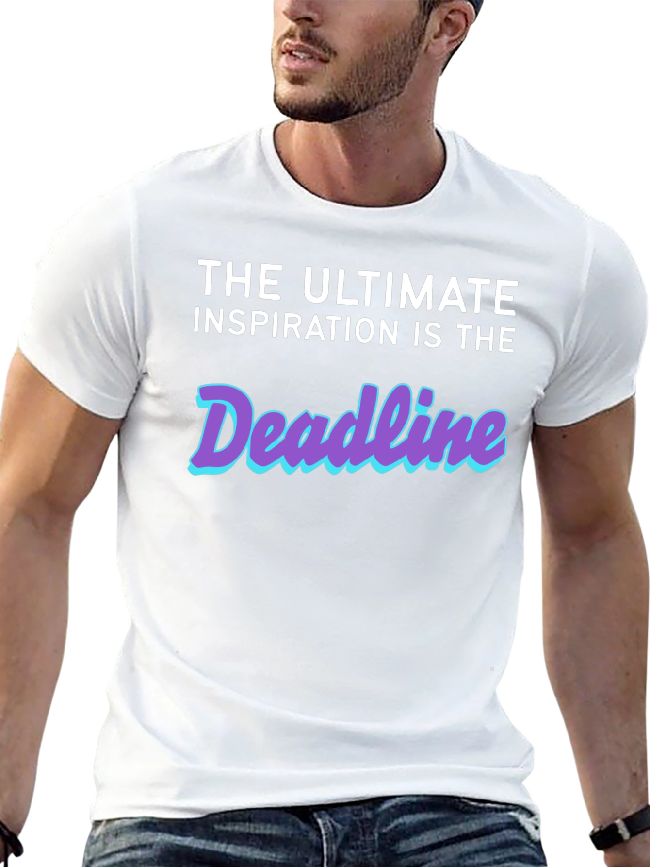 Deadline Inspiration Black Graphic Tee