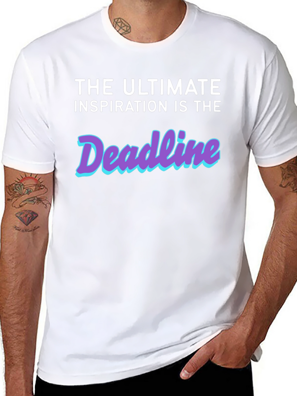 Deadline Inspiration Black Graphic Tee