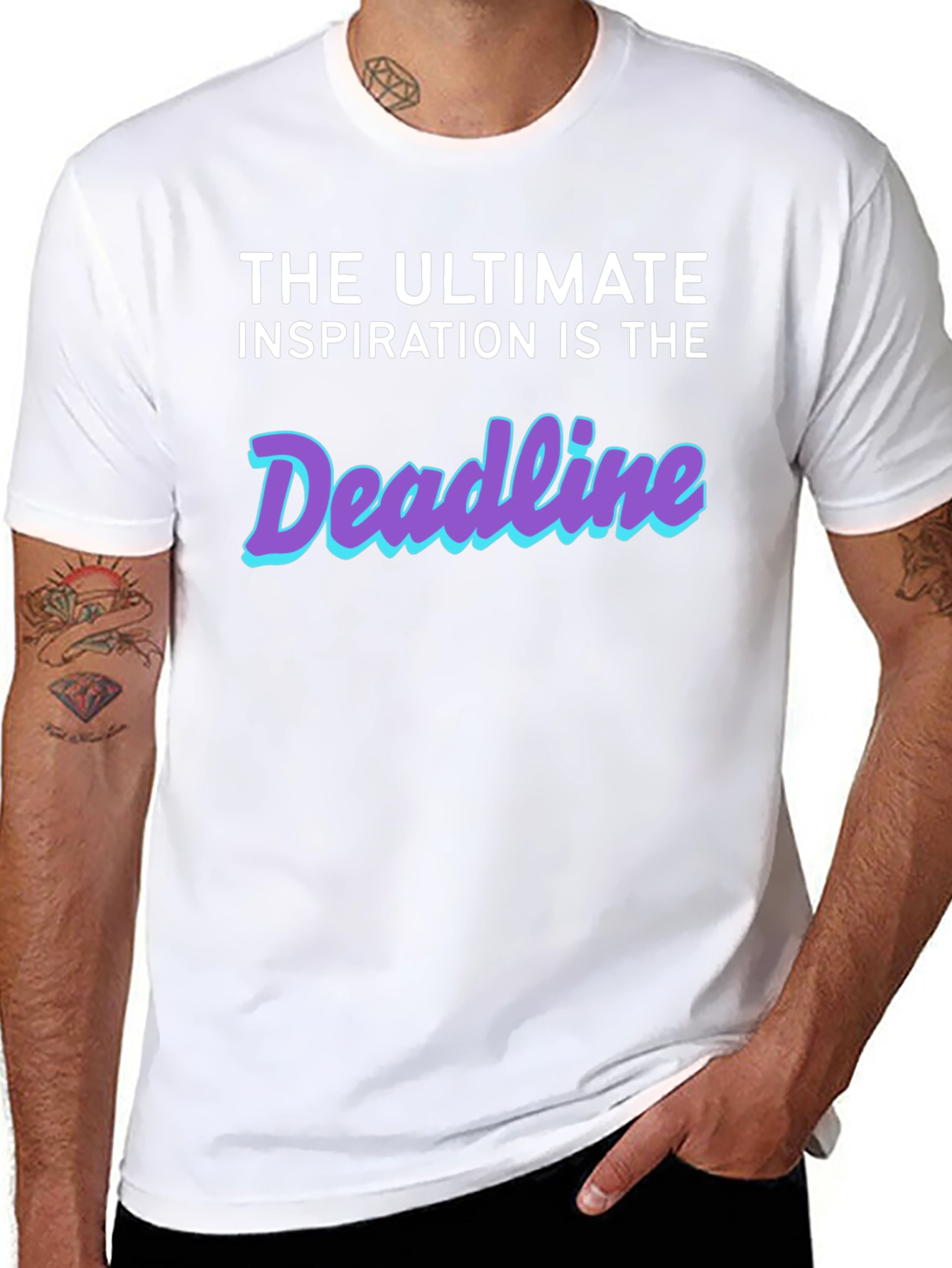 Deadline Inspiration Black Graphic Tee