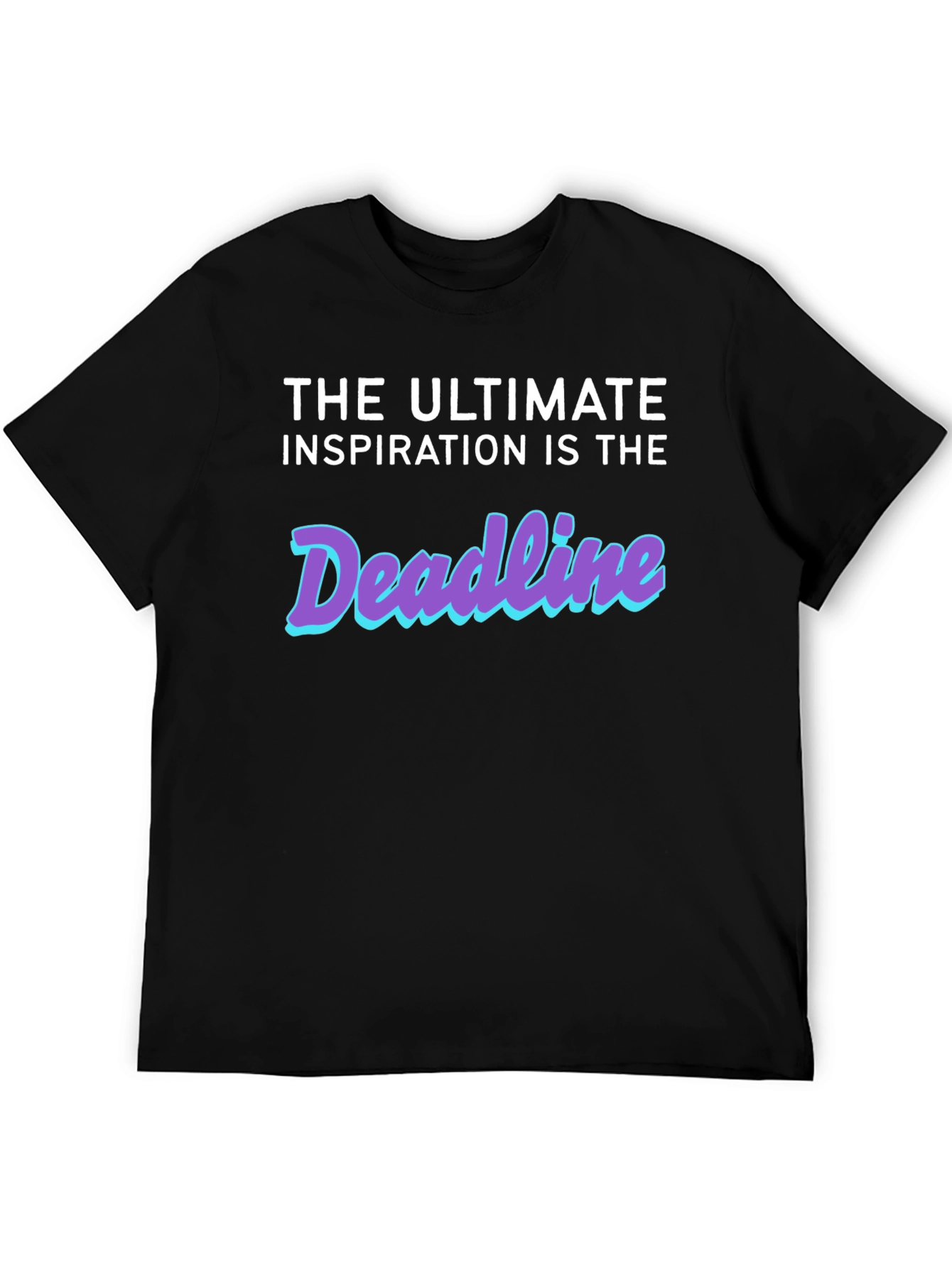 Deadline Inspiration Black Graphic Tee