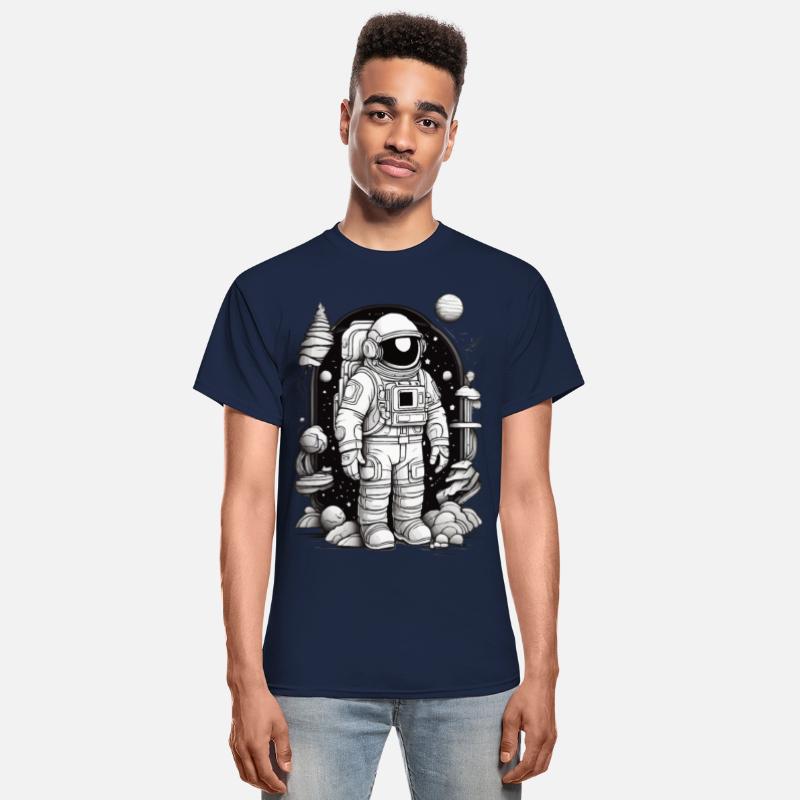 ASTRONAUT FLOATS AND SURROUNDED BY COSMIC WONDERS