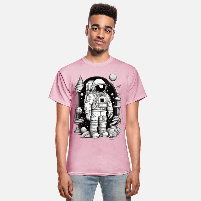 ASTRONAUT FLOATS AND SURROUNDED BY COSMIC WONDERS