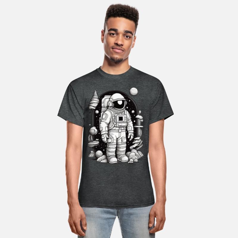 ASTRONAUT FLOATS AND SURROUNDED BY COSMIC WONDERS