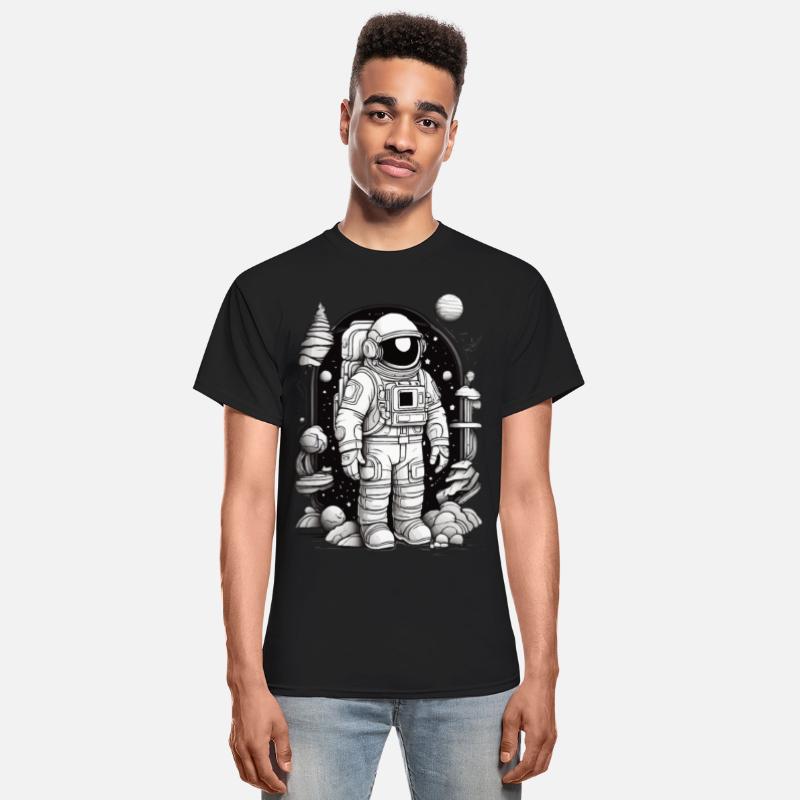 ASTRONAUT FLOATS AND SURROUNDED BY COSMIC WONDERS