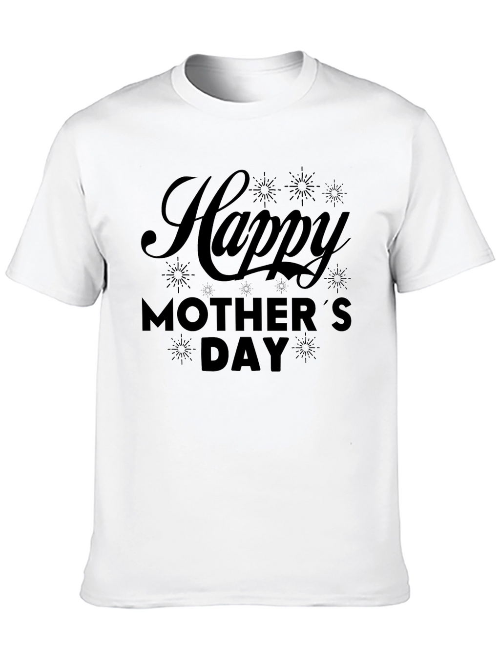 Happy Mothers Day Black T-Shirt