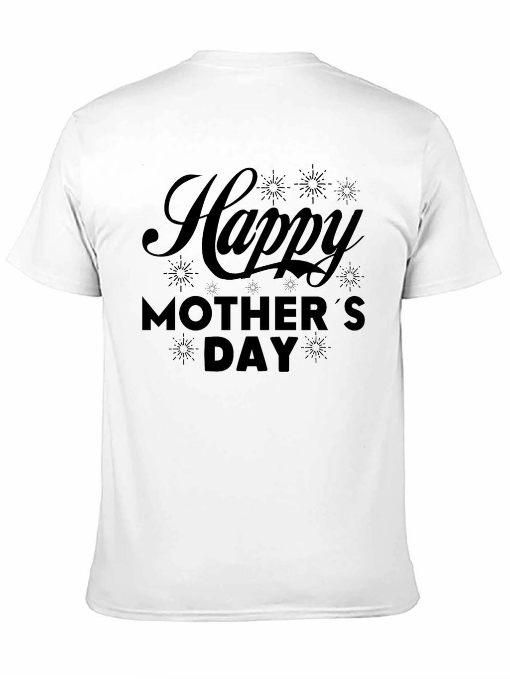 Happy Mothers Day Black T-Shirt
