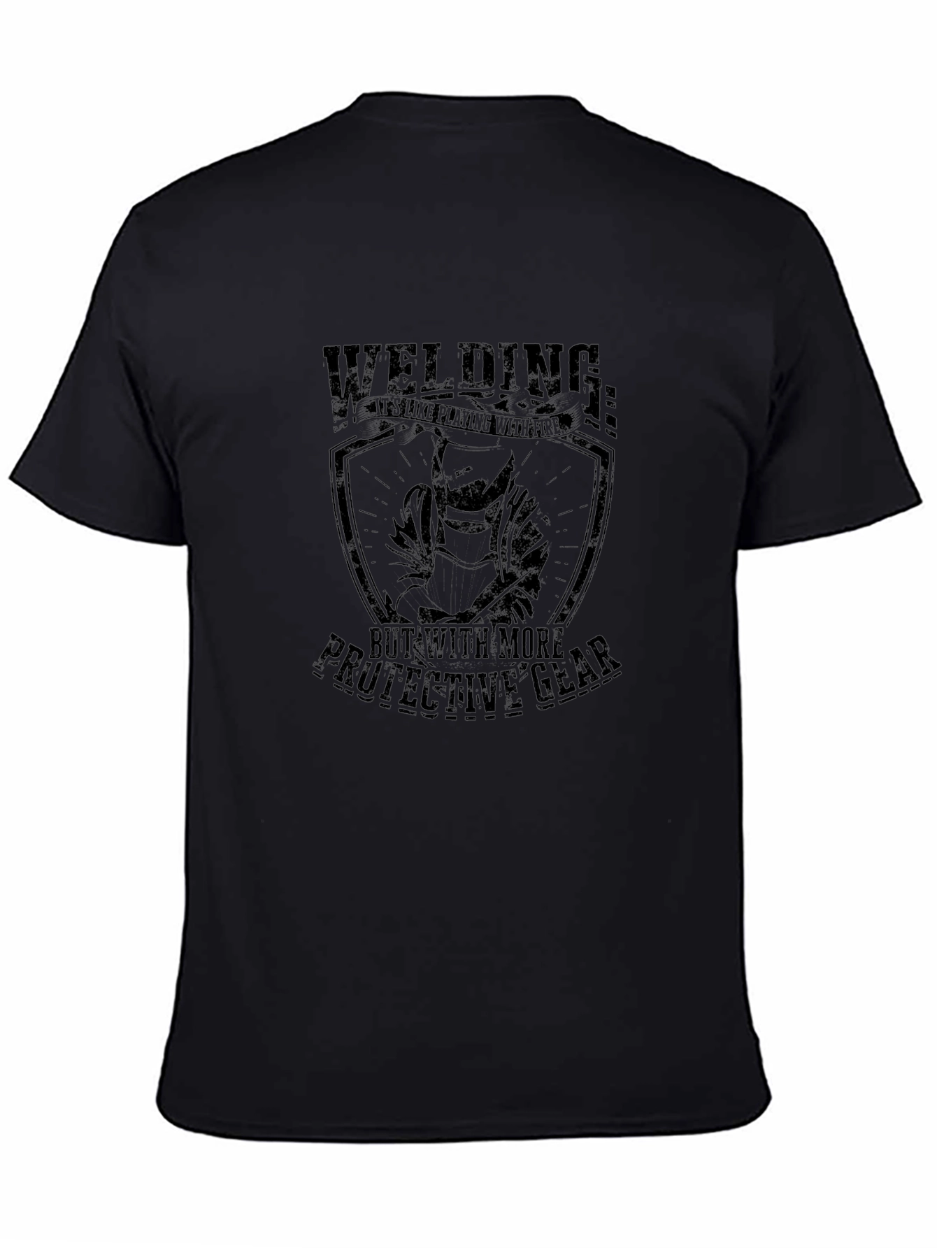 Welding Protective Gear T-Shirt - Black