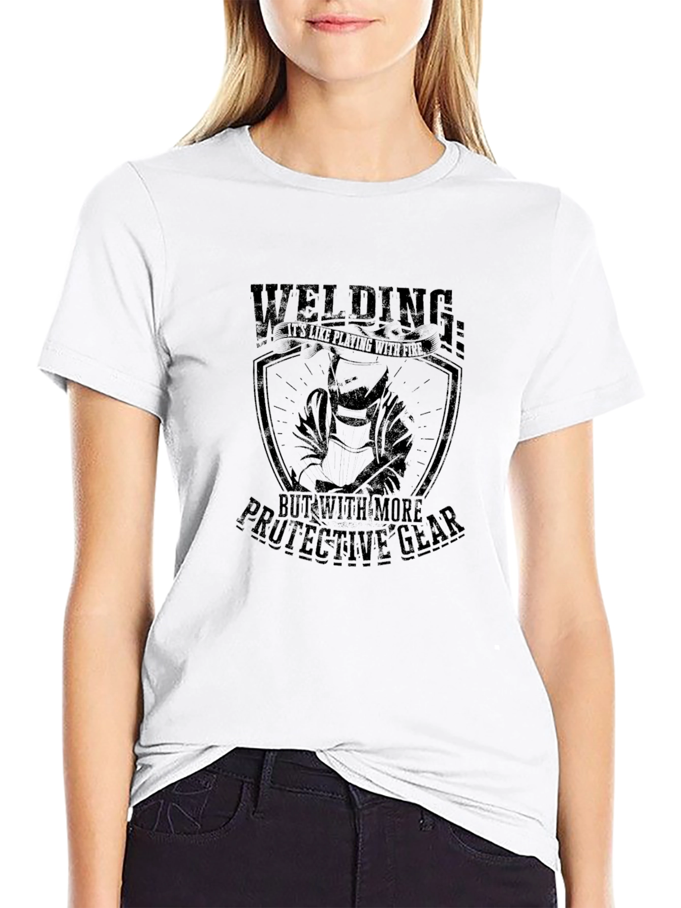 Welding Protective Gear T-Shirt - Black