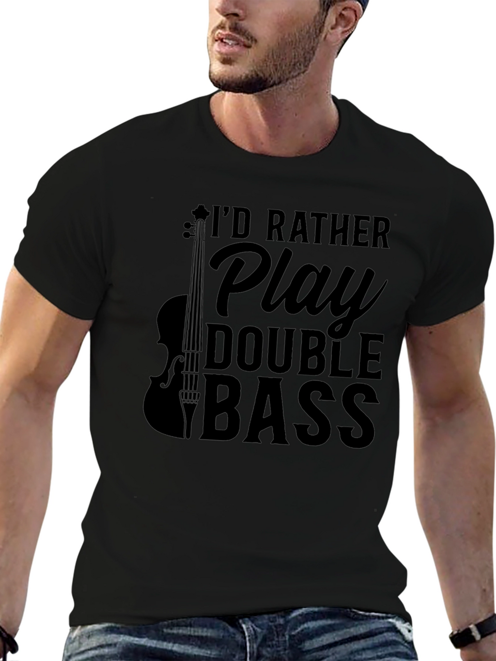 Double Bass Player T-Shirt - Music Lover Gift