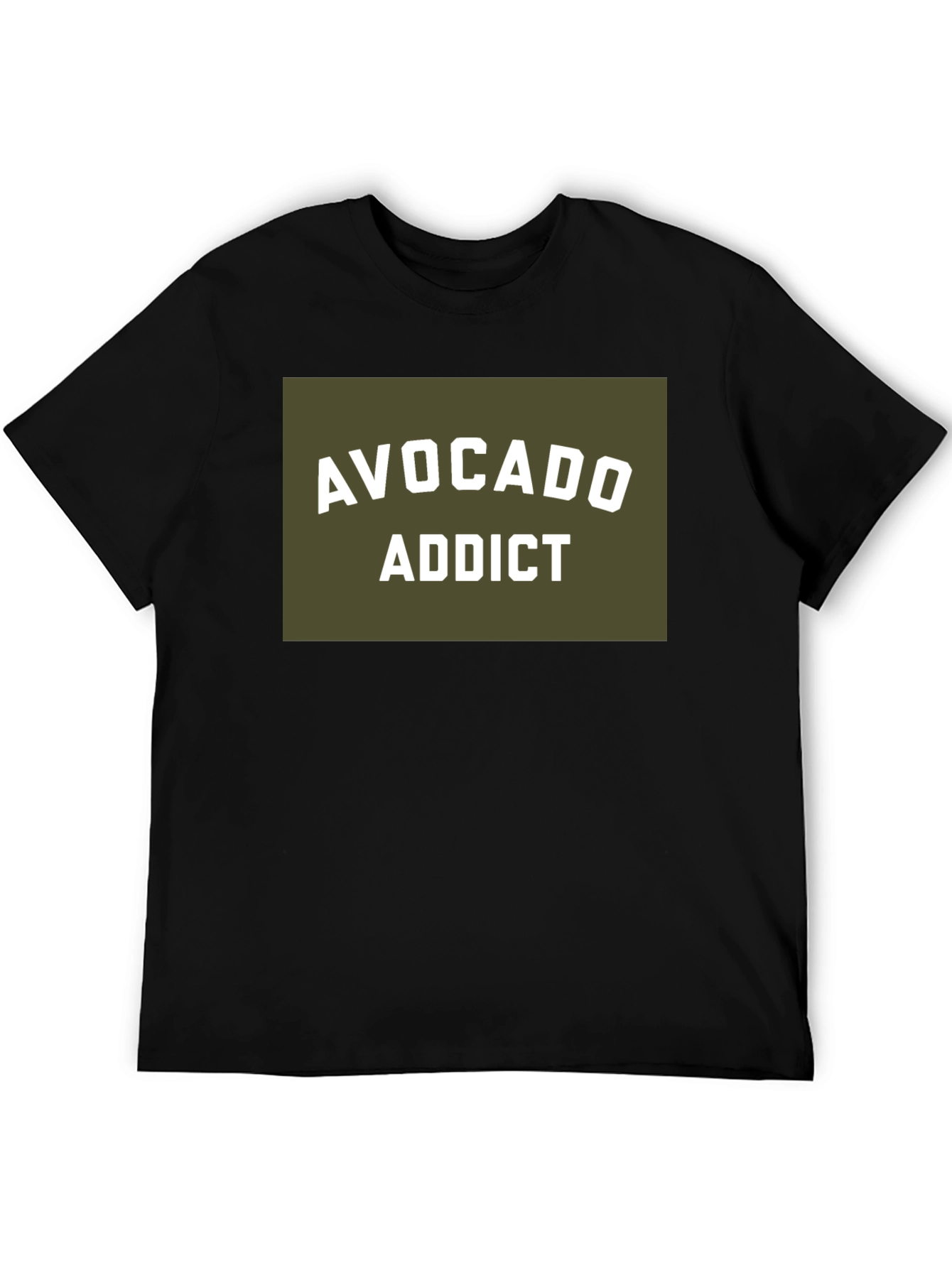 Avocado Addict Graphic T-Shirt - Black
