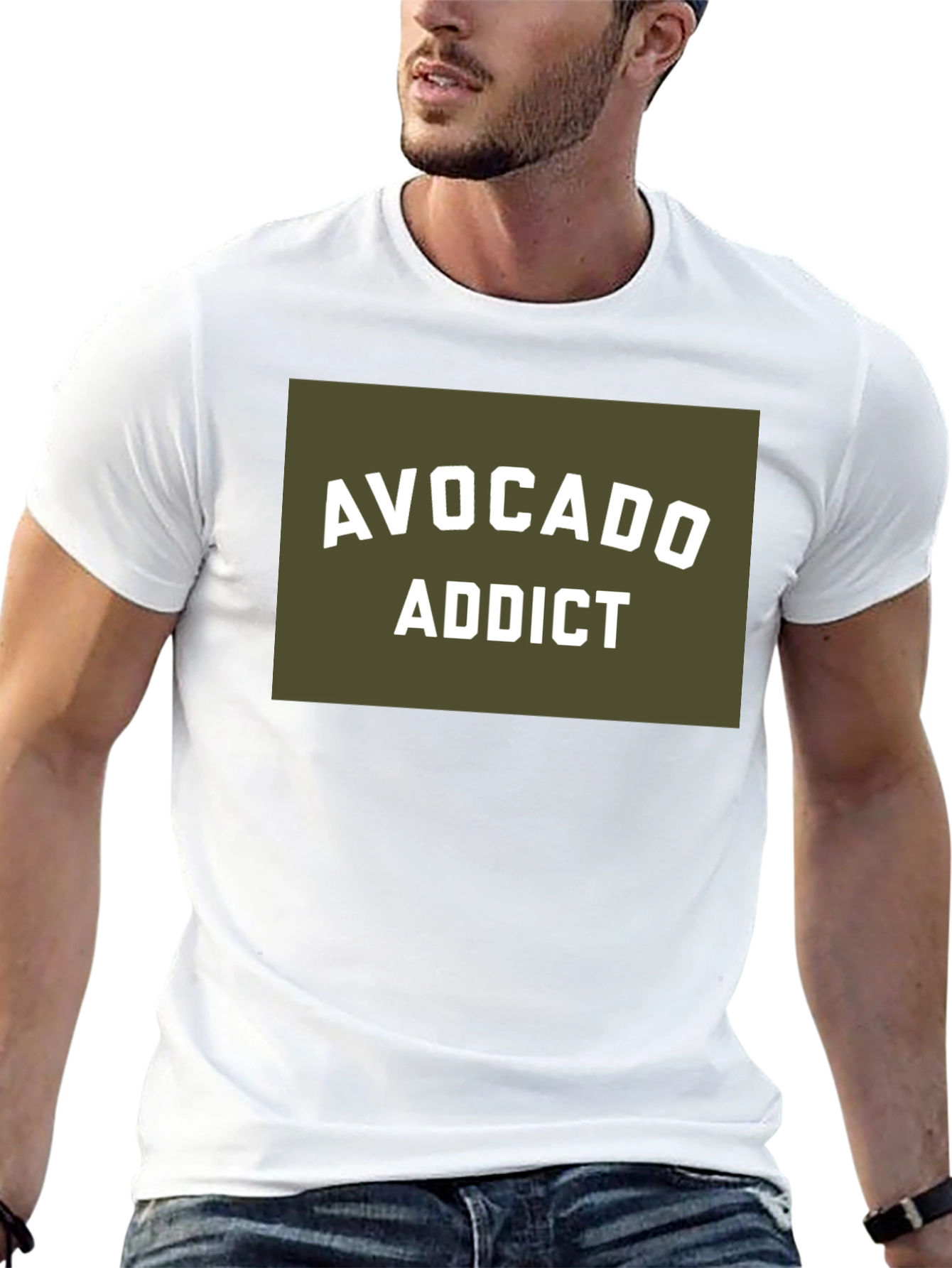 Avocado Addict Graphic T-Shirt - Black