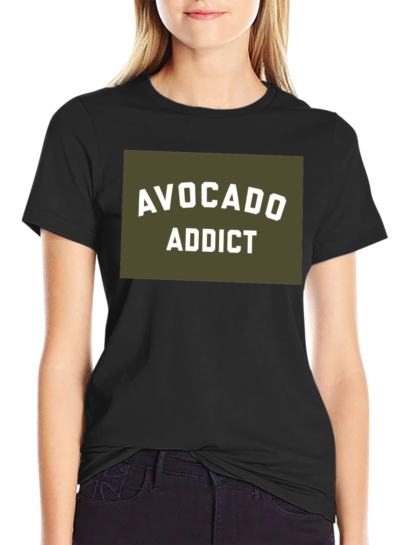 Avocado Addict Graphic T-Shirt - Black