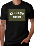 Avocado Addict Graphic T-Shirt - Black