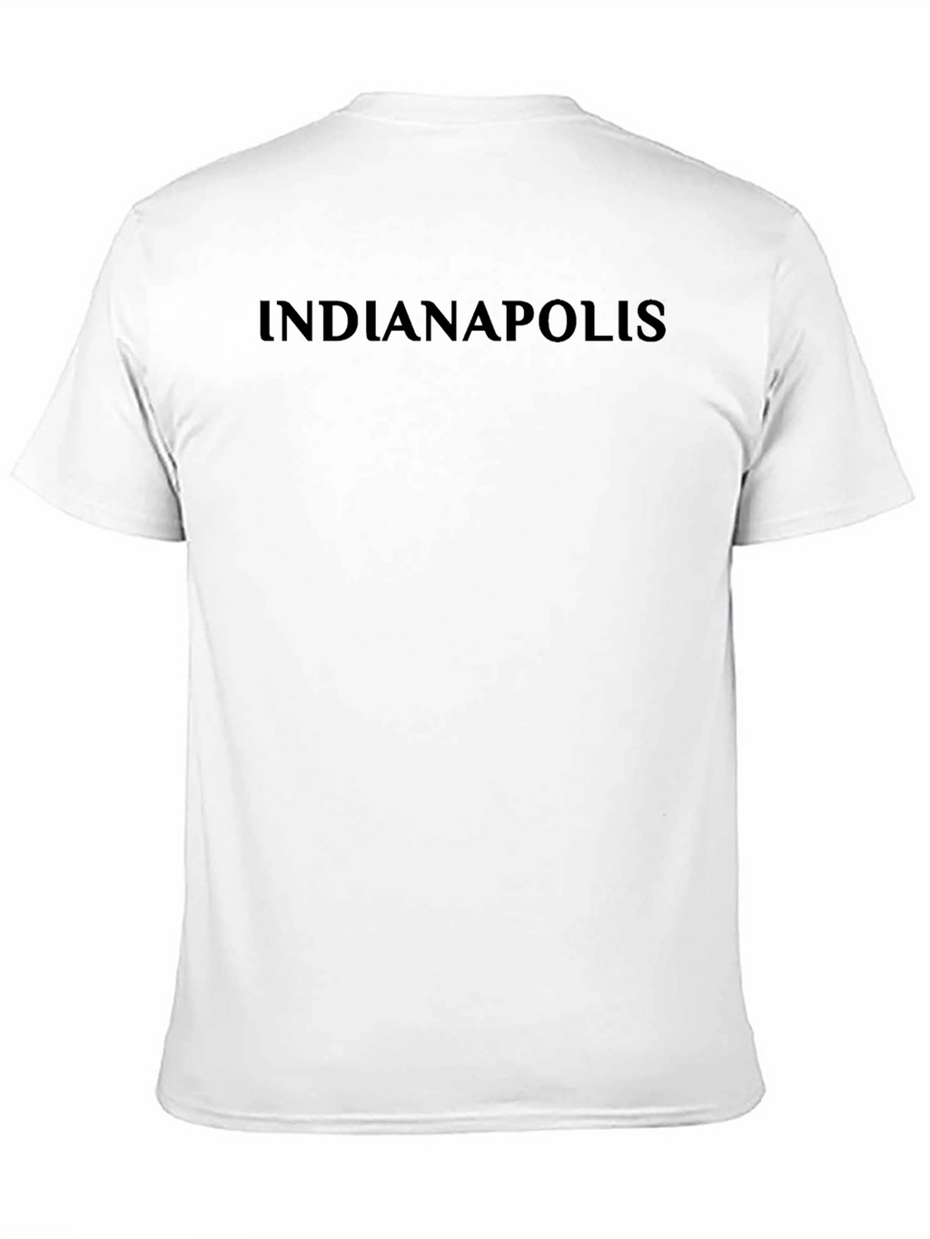 Indianapolis T-Shirt - Black Crew Neck Tee