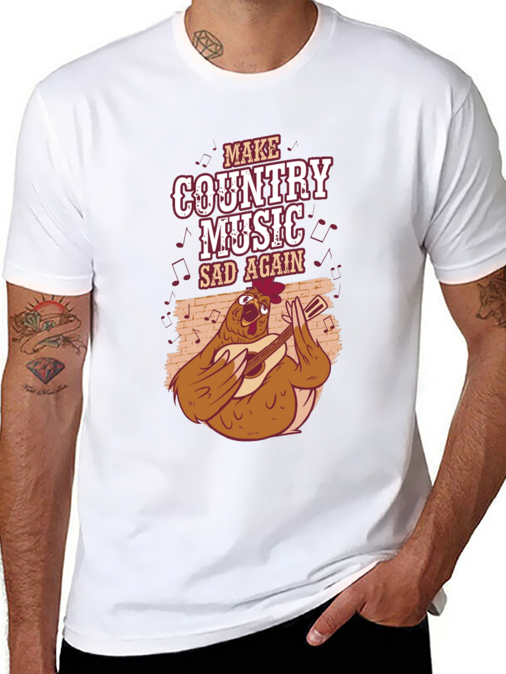 Country Music Chicken T-Shirt - Unisex
