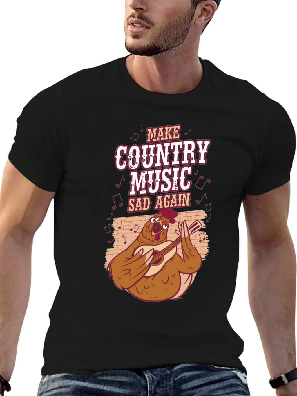 Country Music Chicken T-Shirt - Unisex